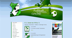 Desktop Screenshot of fcgrone.de