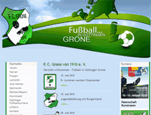 Tablet Screenshot of fcgrone.de